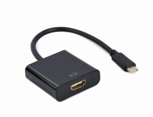 Gembird USB Type-C - HDMI adapter kábel, 4K 60Hz, 15 cm, fekete
