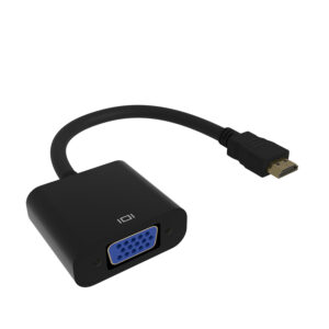 Gembird HDMI - VGA átalakító adapter, 15 cm, fekete
