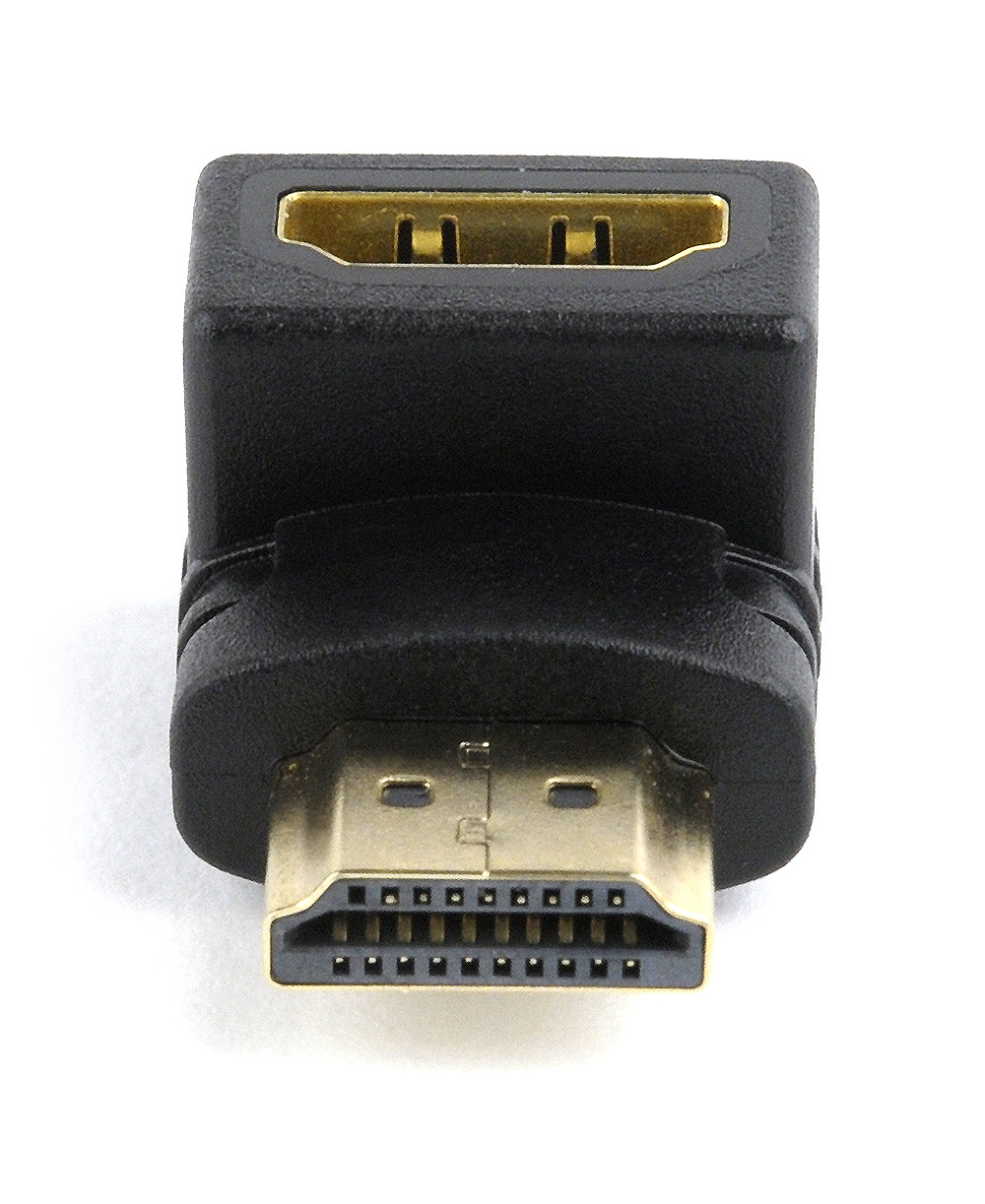 Gembird HDMI 90 fokos sarokadapter, lefelé, fekete