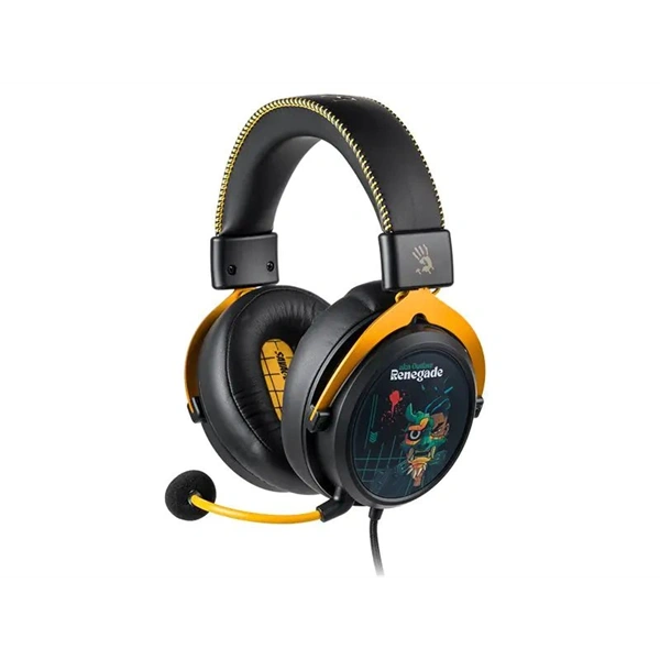 A4-Tech Bloody M595 Renegade Midnight USB fekete-sárga gamer headset