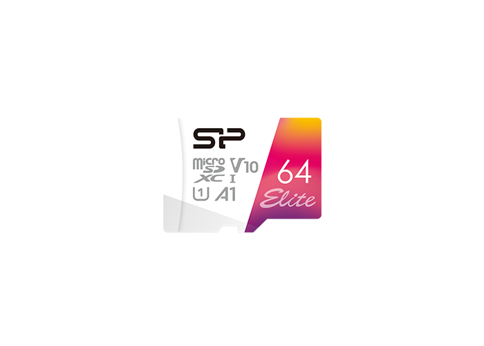 Silicon Power Elite microSDXC kártya, 64 GB, Class 10, adapterrel