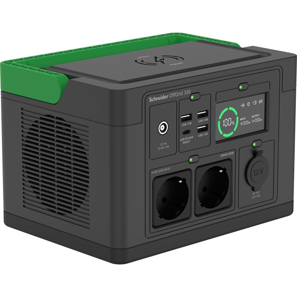 APC PPS330-GR OffGrid 330 332Wh Lítium-ion 230V hordozható akkumulátor állomás