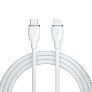 AVAX CB623 CREAMY+ Type C-Type C 60W, 1,5m fehér-ezüst gyorstöltő kábel