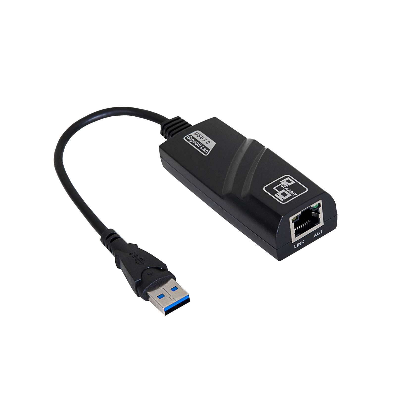 Akyga USB 3.0 - RJ45 gigabites hálózati adapter, 15 cm (AK-AD-31)