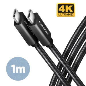 Axagon BUCM32-CM10AB USB TYPE-C 3.2 Gen 2 - USB TYPE-C 1 m fekete kábel