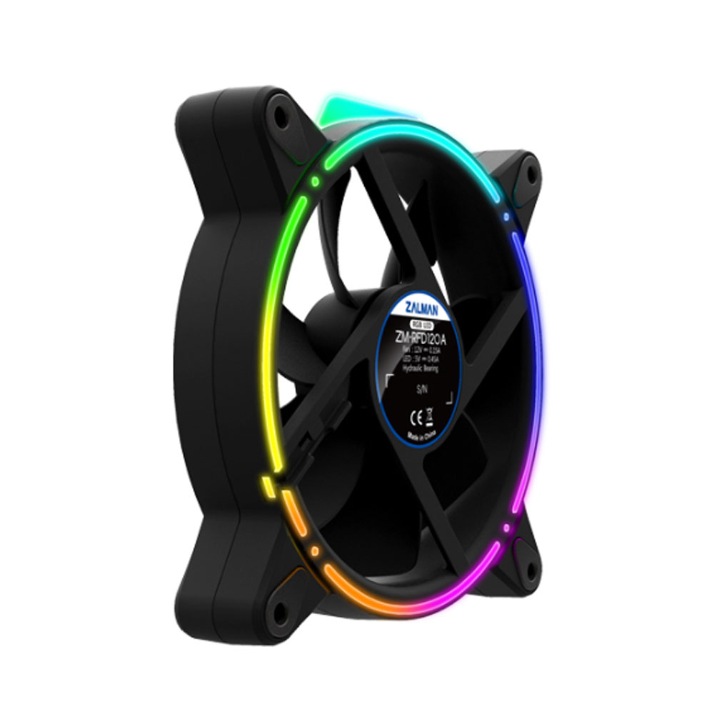 Zalman ZM-RFD120A címezhető RGB házventilátor, 120 mm, hidraulikus csapággyal - Image 3