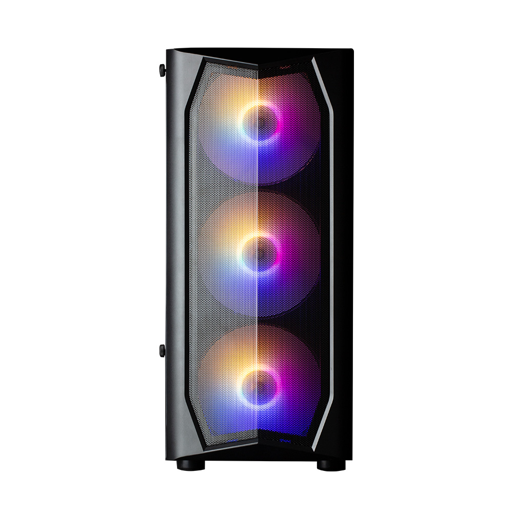 Zalman N4 Rev.1 ATX számítógépház, edzett üveg, 6 RGB ventilátor, fekete - Image 3