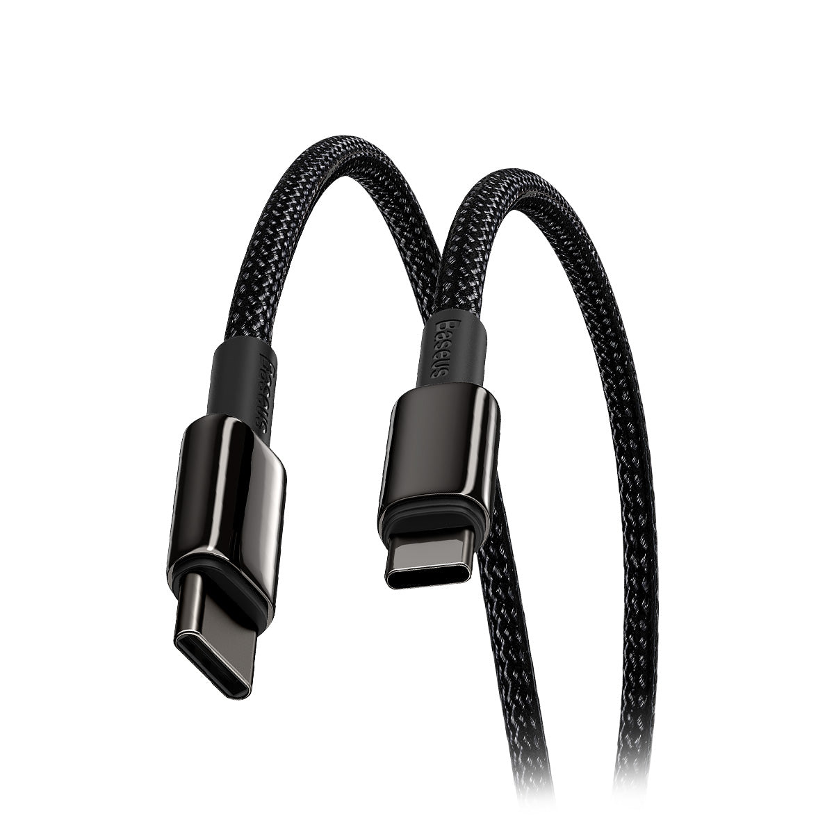 Baseus Tungsten Gold USB-C - USB-C töltőkábel, 100 W, 1 m, fekete
