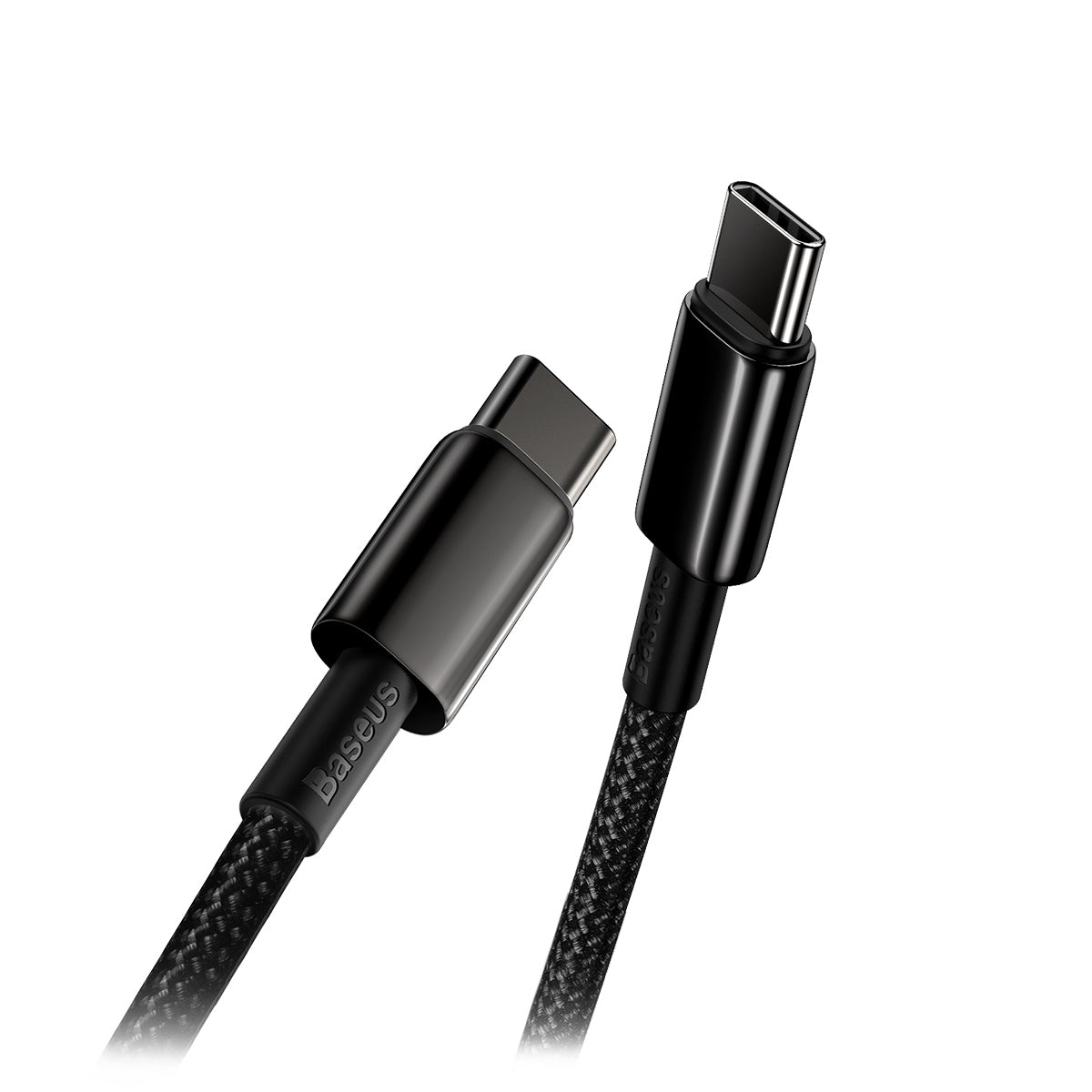 Baseus Tungsten Gold USB-C - USB-C töltőkábel, 100 W, 1 m, fekete