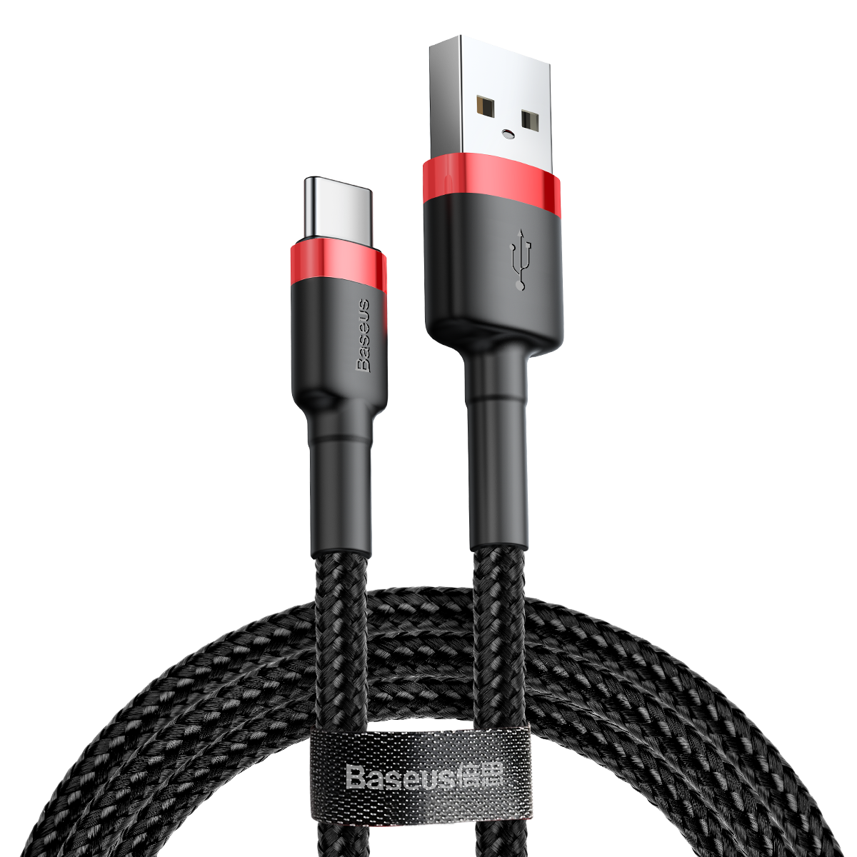 Baseus Cafule USB-A - USB-C töltőkábel, 2 A, 2 m, piros-fekete