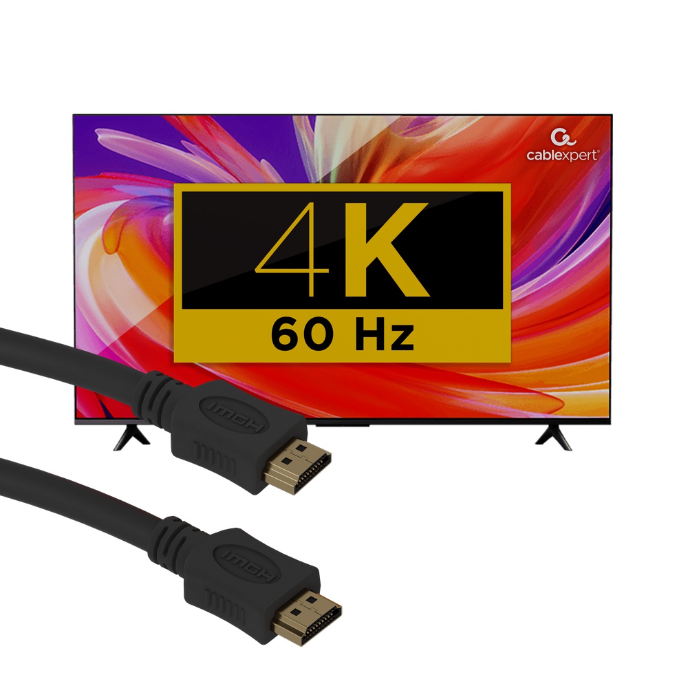 Gembird High Speed HDMI kábel Ethernettel, 4K 60 Hz, 1 m
