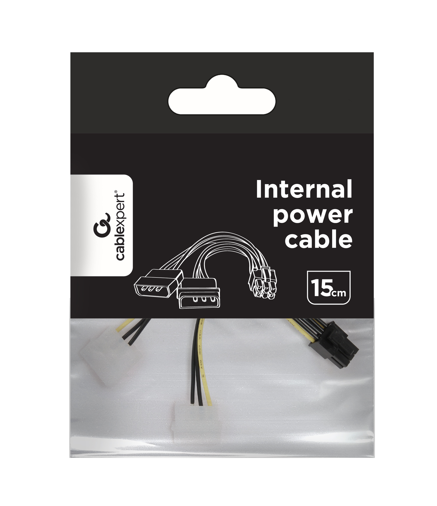 Gembird CC-PSU-6 PCI Express 6 pin tápkábel átalakító, 2 x Molex, 15 cm