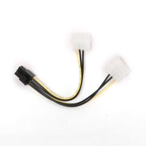 Gembird CC-PSU-6 PCI Express 6 pin tápkábel átalakító, 2 x Molex, 15 cm