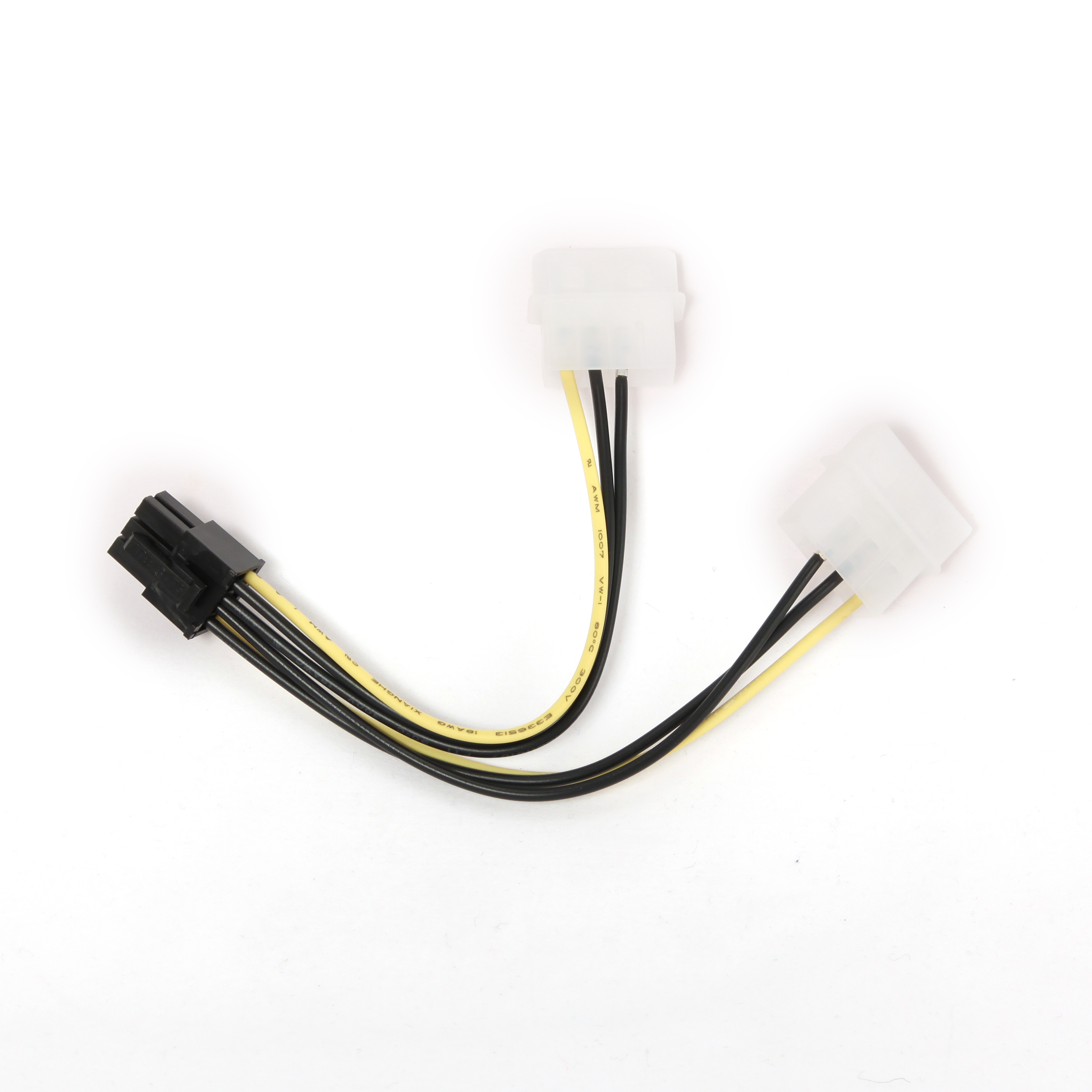 Gembird CC-PSU-6 PCI Express 6 pin tápkábel átalakító, 2 x Molex, 15 cm
