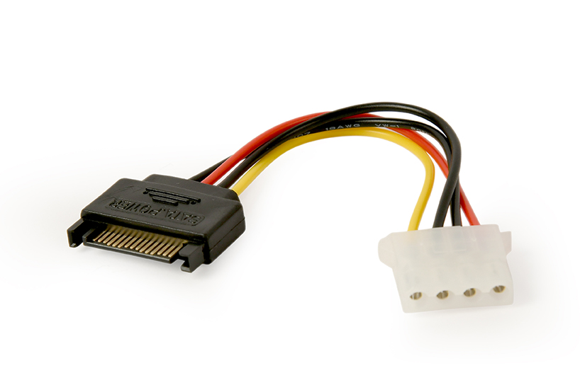 Gembird SATA apa - Molex anya tápkábel, 0,15 m