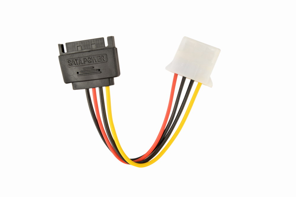 Gembird SATA apa - Molex anya tápkábel, 0,15 m