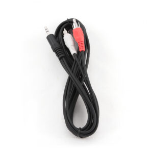 Gembird 3,5 mm jack - 2x RCA audio kábel, 2,5 m, fekete