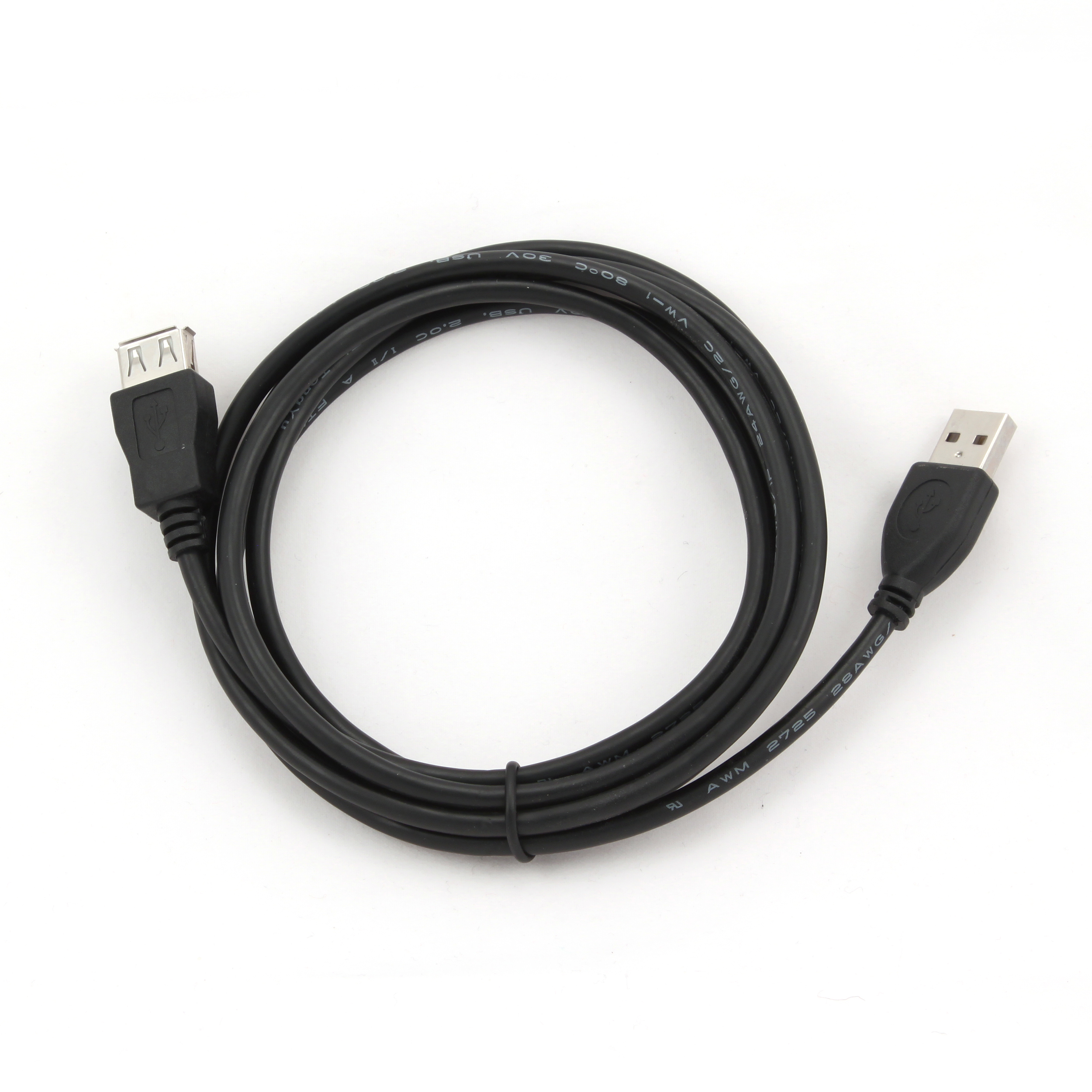 Gembird USB 2.0 hosszabbító kábel, A apa - A anya, 1,8 m, fekete