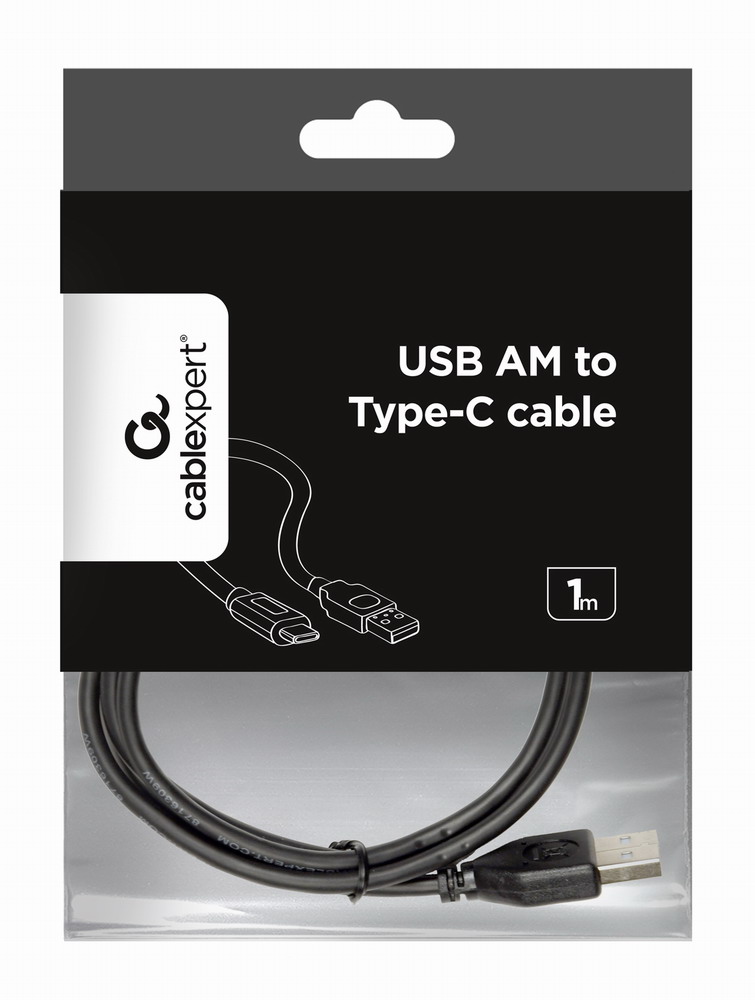 Gembird USB 2.0 A-B kábel, 1 m, fekete