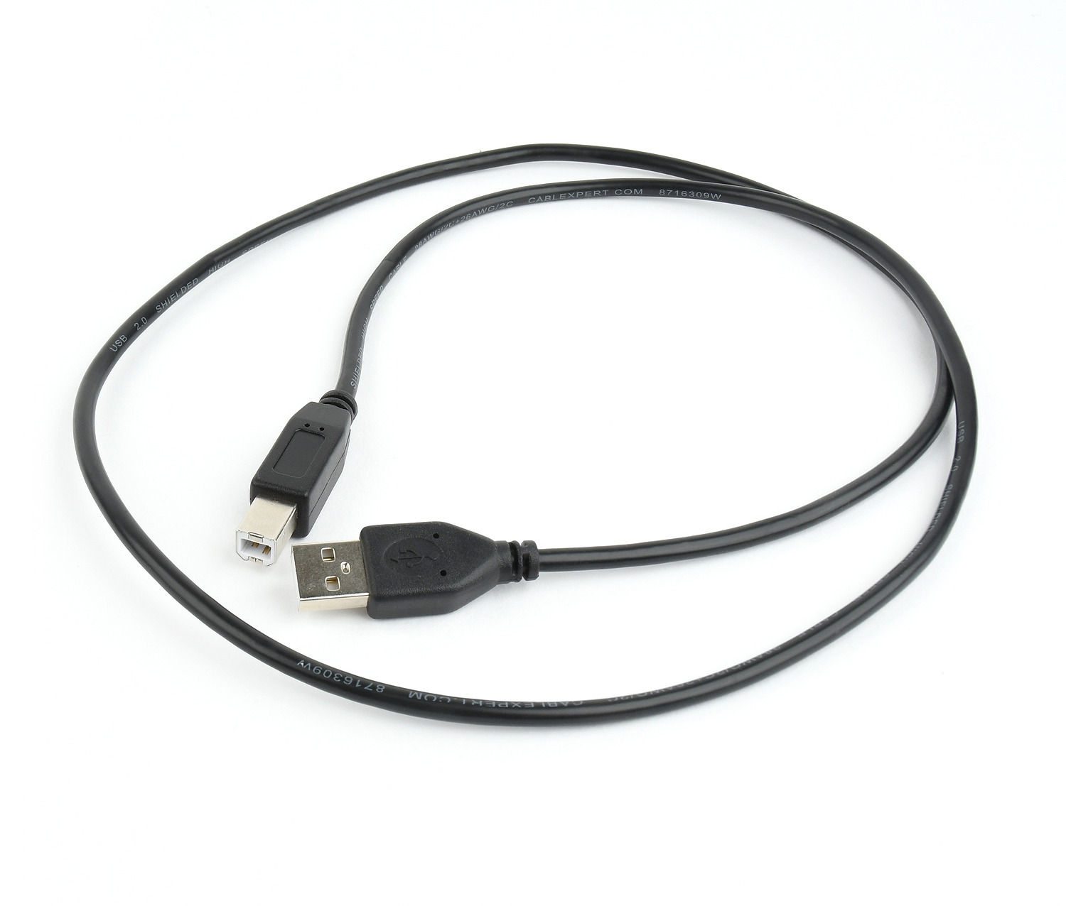 Gembird USB 2.0 A-B kábel, 1 m, fekete