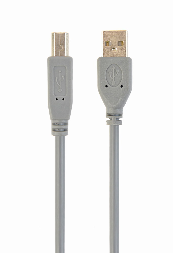 Gembird USB 2.0 A-B kábel, 1,8 m, szürke