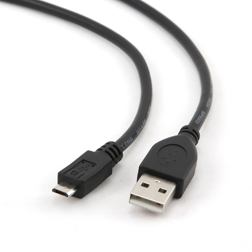 Gembird micro USB 2.0 kábel, USB A - micro B, 1,8 m, fekete