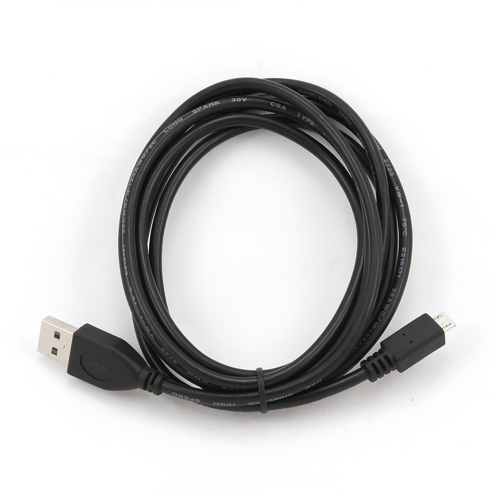 Gembird micro USB 2.0 kábel, USB A - micro B, 1,8 m, fekete