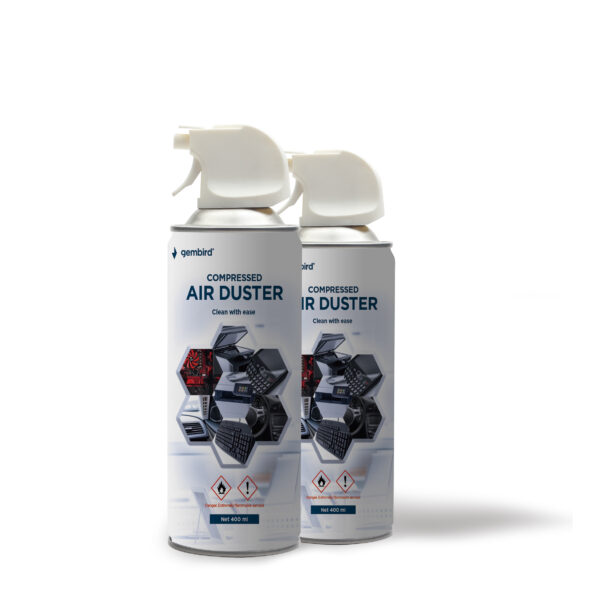 Gembird sűrített levegős tisztító spray, 400 ml (gyúlékony)