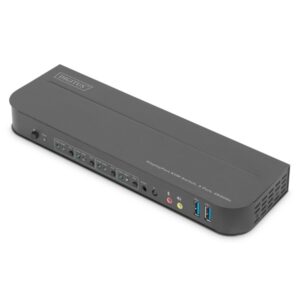 DIGITUS DS-12890 Full HD 4K 60Hz 4 port HDMI/Displayport KVM Switch