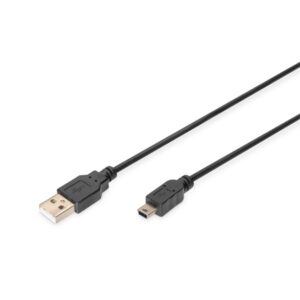 DIGITUS High Speed 2.0 mini USB B - USB type A kábel 3m