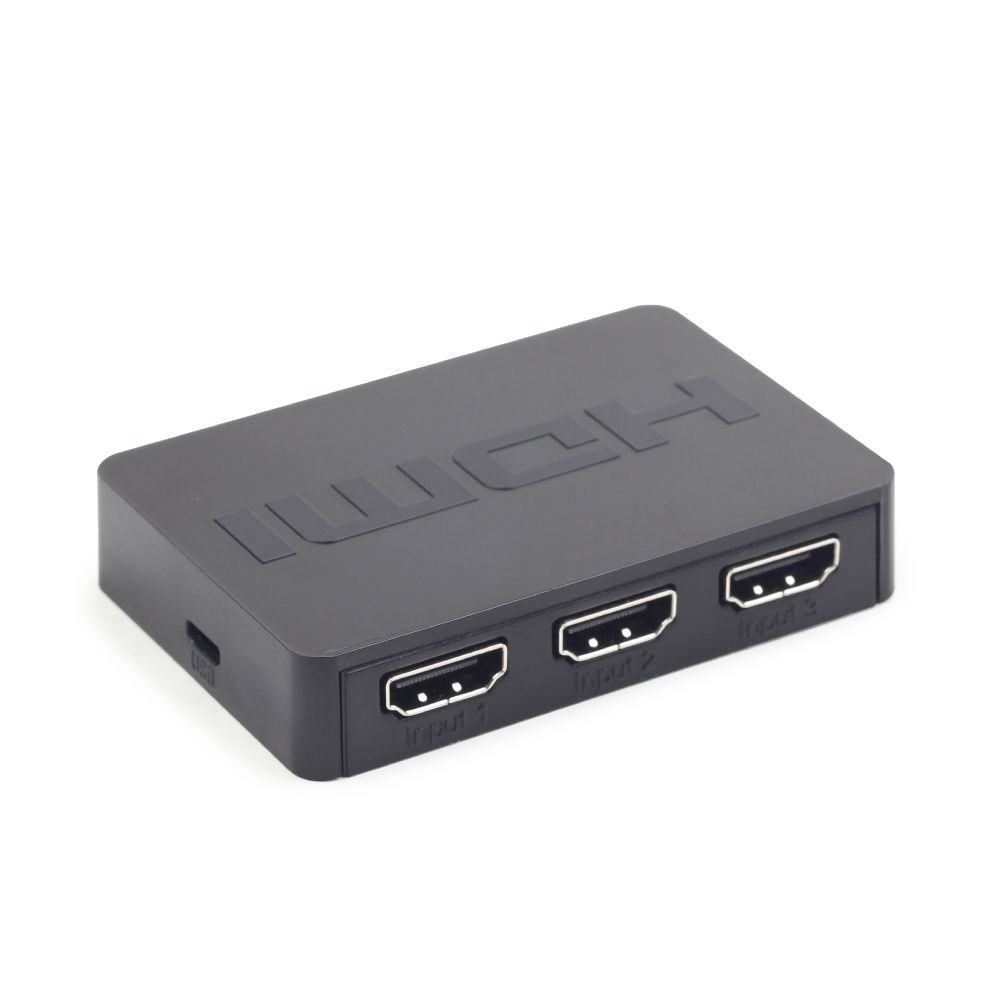 Gembird HDMI kapcsoló, 3 bemenet, 1 kimenet, 4K, távirányítóval