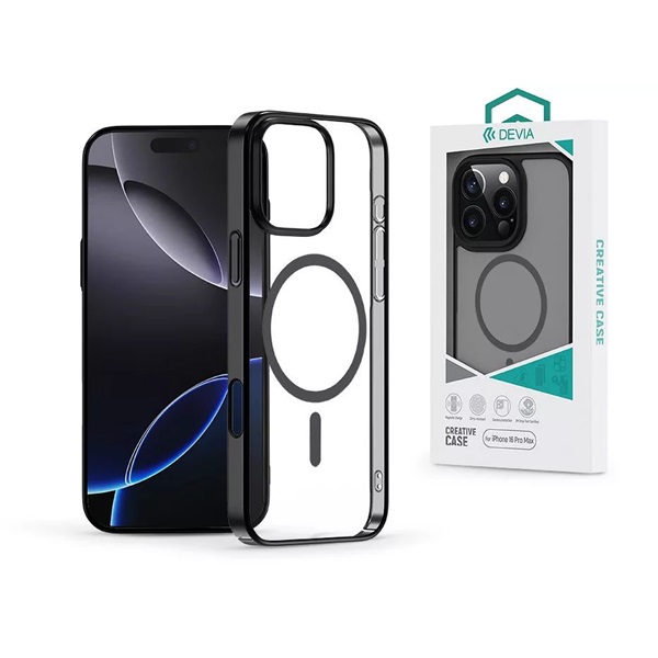 Devia ST116351 Glimmer Magnetic Series Apple iPhone 16 Pro Max fekete tok