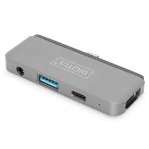 DIGITUS DA-70893 USB-C 4 portos univerzális mobil dokkoló