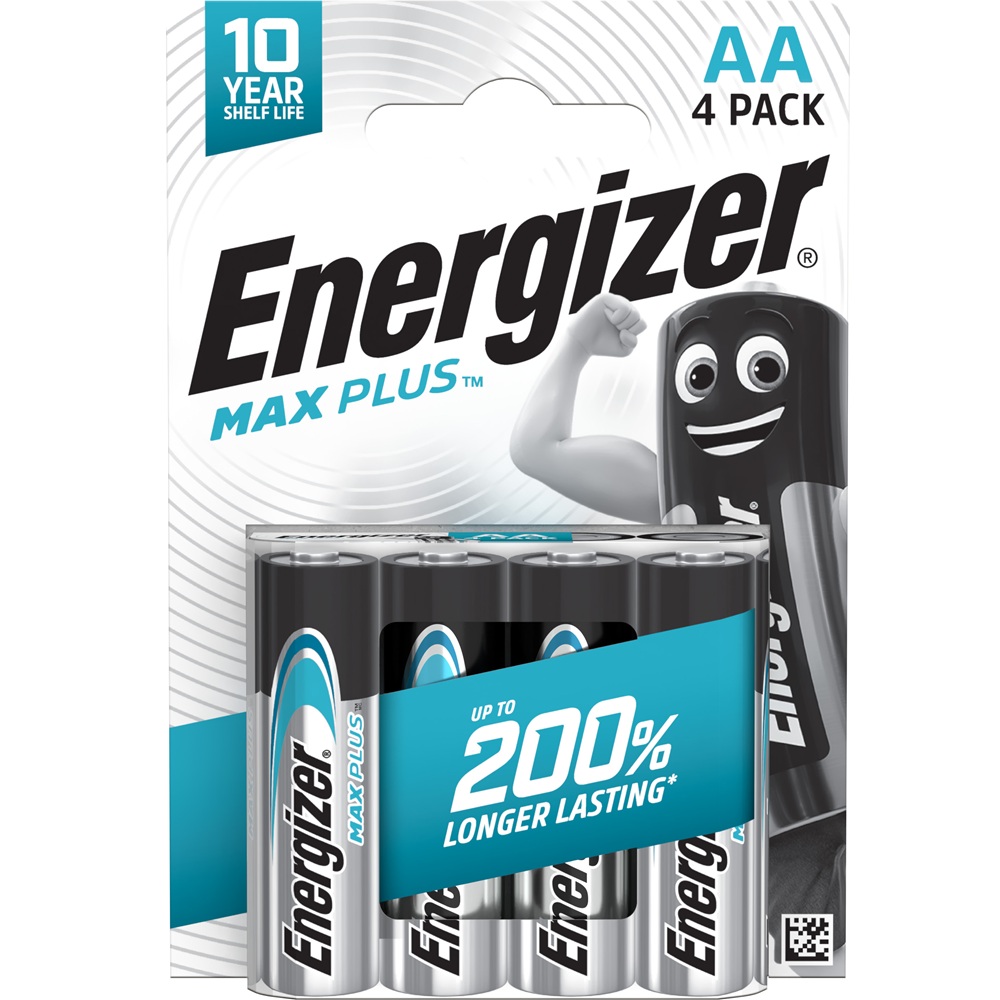 Energizer Max Plus AA alkáli ceruzaelem, 4 db