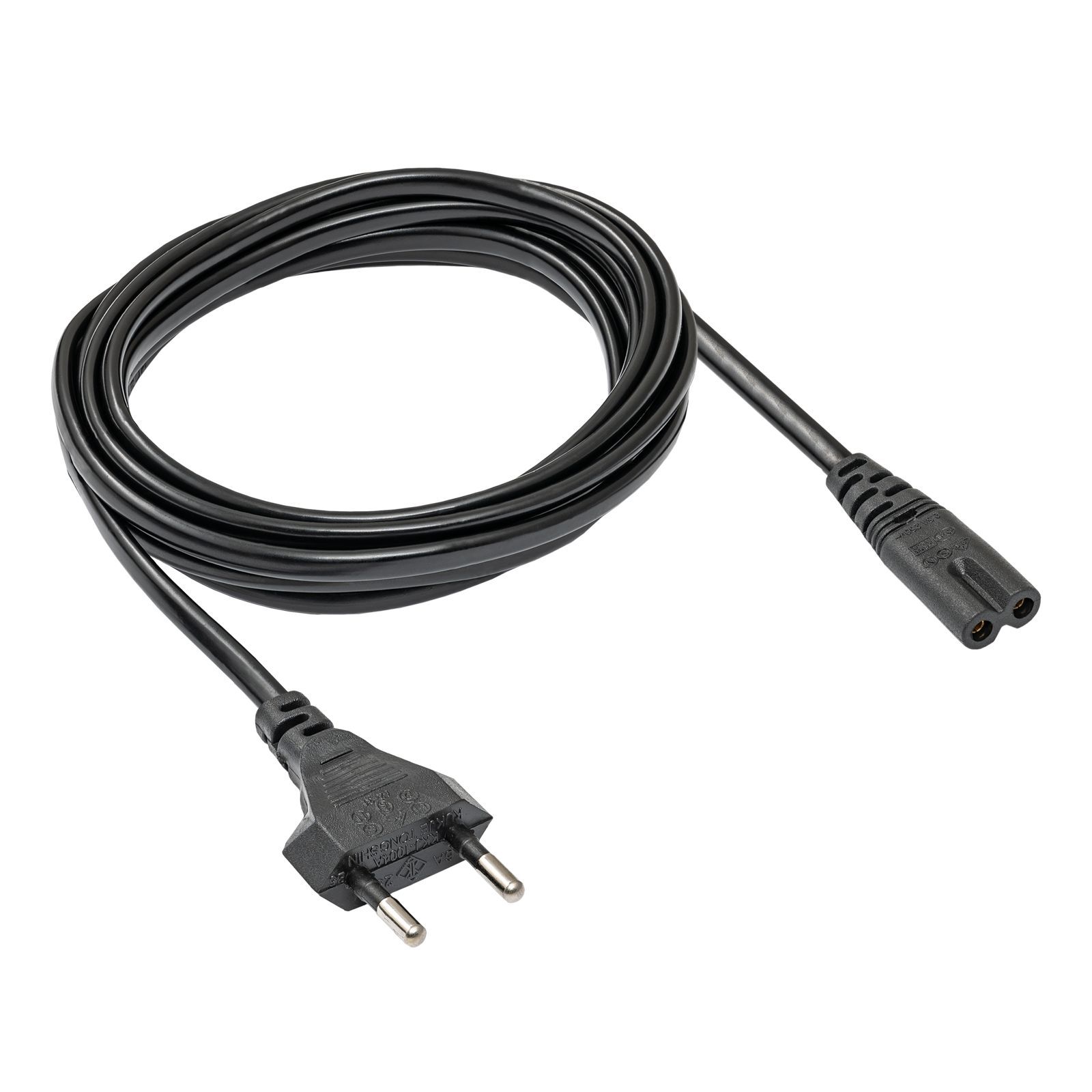 Akyga AK-RD-01A tápkábel, Europlug - IEC C7 (nyolcas), 1,5 m, fekete