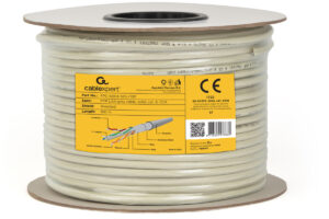 Gembird CAT6 FTP fali kábel, tömör erű, 100 m, szürke