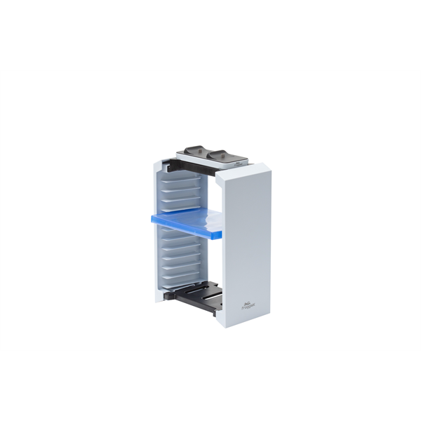 FroggieX FX-P5-C2-W Docking Charge and Storage PS5 dual fehér töltőállomás + lemez tartó állvány