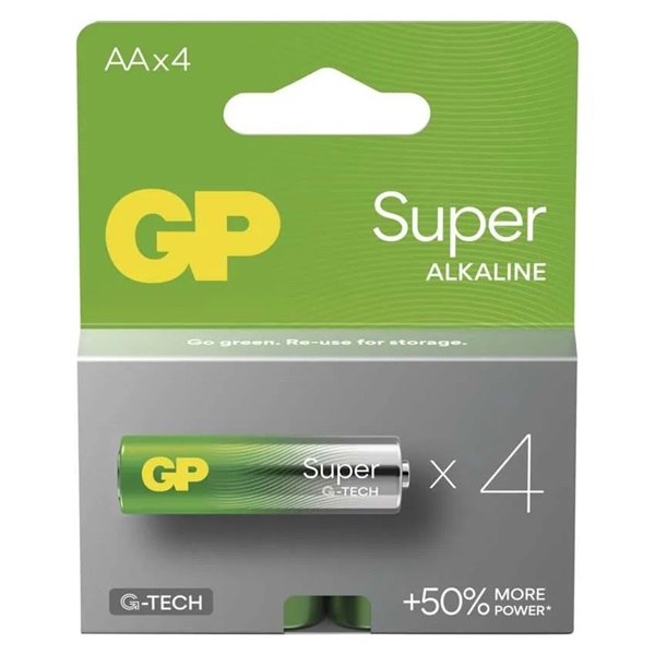GP B01214 Super AA (LR6) alkáli ceruzaelem 4db