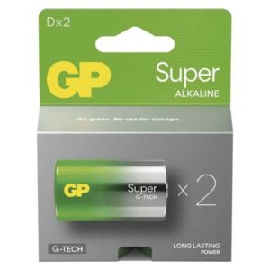 GP B01412 Super D (LR20) alkáli elem 2db
