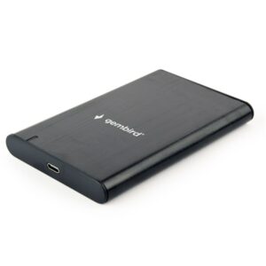 Gembird EE2-U3S-6 EE2-U3S-6 2.5" SATA3 USB-C aluminium fekete külső ház