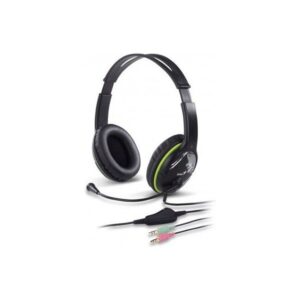 Genius HS-400A dual jack mikrofonos PC zöld headset