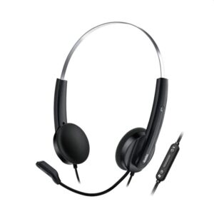 Genius HS-220U USB-C fekete headset Copilot gombbal