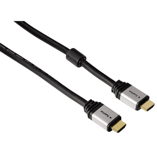 Hama 53760 Pro Hight Speed HDMI kábel, fekete, aranyozott, 1,8m
