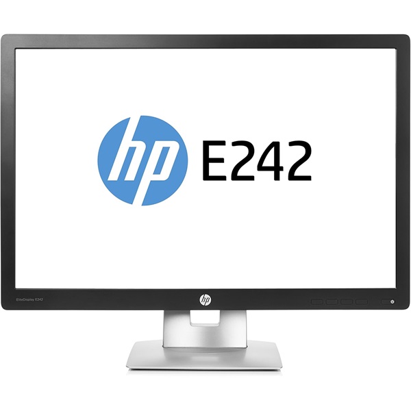 HP 24" EliteDisplay E242 WUXGA IPS VGA/HDMI/DP/USB fekete monitor (Használt A)