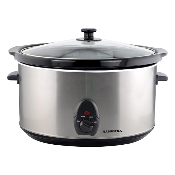 Hausberg HB-1300 200W ezüst-fekete elektromos lassú főző 3,5L
