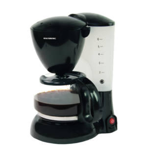 Hausberg HB-3650NG 800W fekete filteres kávéfőző, 600ml kiöntő kancsóval