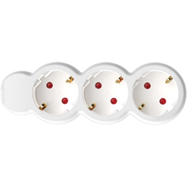 Home NV 3-5/WH/1,5 3 aljzat 5méter 3x1,5mm2 fehér elosztó