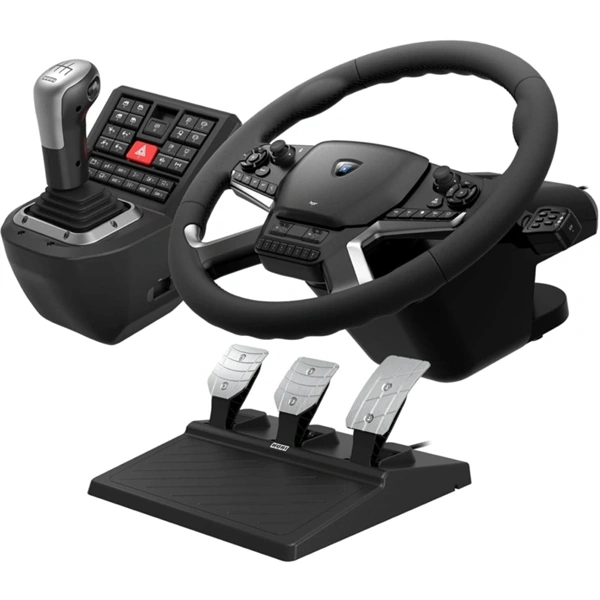 Hori Force Feedback Truck Control System, PC (Windows), USB, fekete kormány szett