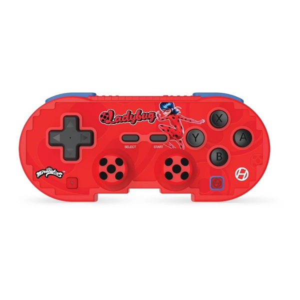 Hyperkin M01328-MTLB Pixel Art Miraculous Nintendo Switch/PC/Mac/Android vezeték nélküli "Katicabogár" kontroller