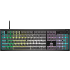 Corsair K55 CORE RGB gamer billentyűzet, US kiosztás, szürke